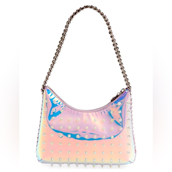 ❌❌❌SOLD❌❌❌STELLA MCCARTNEY Mini Falabella Spike Holographic Shoulder Bag - Picture 2 of 14